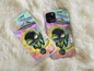 Psychedelic Alien Phone Case, Space Phone Case For Space Lovers’ Christmas Gift, Psychedelic Phone Case, Alien Phone Case For Men And Women