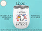 1776 USA Wine Tumbler, Patriot's Day Tumbler For Men & Women Independence Day Gift, 1776 Wine Tumbler, US Flag Wine Tumbler For Him/Her