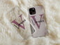 Monogram Name Phone Case, Personalized Name Phone Case For Men And Women Christmas Gift, Aesthetic Phone Case, Monogram Phone Case For Her