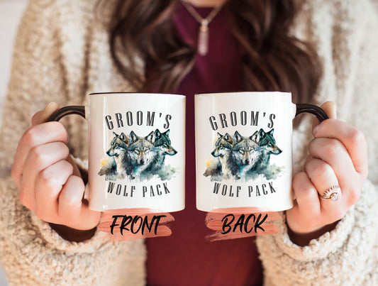 Grooms Men, Funny Groomsmen Grooms Wolf Pack Gift Mug For Men Wedding’s Day, Groom Squad Mug, Groomsmen Coffee Mug, Groomsmen Favors For Him