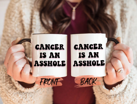 Funny Cancer Gift Mug, Cancer Survivor Gift For Men And Women Cancer Awareness Month, Cancer Sucks, Cancer Warrior Mug For Him & Her