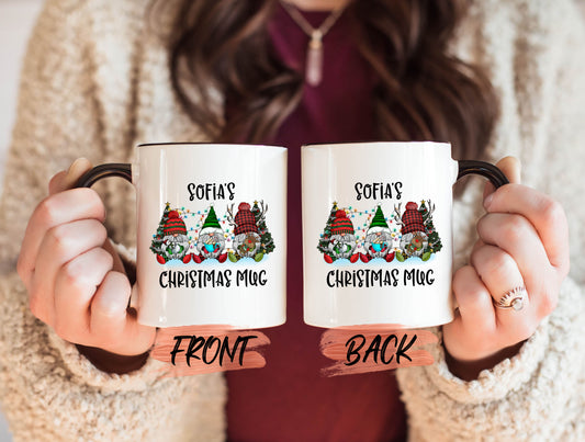 Personalized Gnome Christmas Mug, Christmas Coffee Mug For Men And Women, Christmas Name Mug, Christmas Gnome, Gnome Mug For Holiday 2023