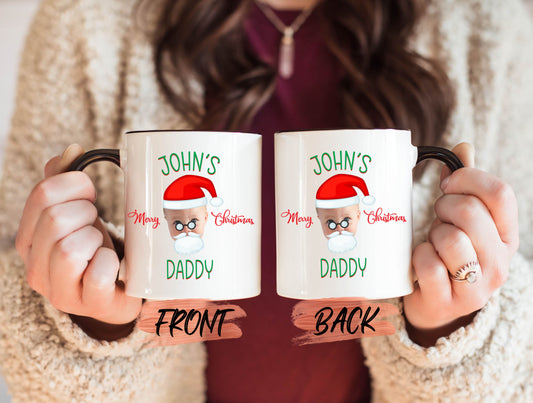 Custom Christmas Mug, Personalized Baby Face Mug For Daddy Christmas Gift, Mom Mug With Baby Picture, Baby Face Mug For Grandma & Grandpa