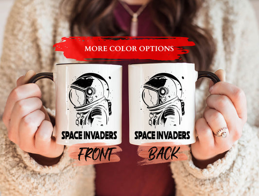 Space Invaders Mug, Space Mug For Space Lover’s Birthday Gift, Astronaut Mug, Astronaut Coffee Cup, Space Coffee Mug, Outer Space Mug Gift