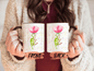 Watercolor Frog Mug, Frog Mug For Frog Lovers’ Christmas Gift, Green Frog Mug, Cute Frog, Frog Cup, Watercolor Frog Mug For Men And Women