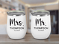 Mr And Mrs Wine Tumblers, Mr And Mrs Couples Tumblers For Couple’s Honeymoon Gift, Personalized Couples Tumblers For Newly Weds