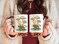 Retro Cottagecore Mug, Cottagecore Mug For Men And Women Christmas Gift, Mushroom Mug, Cottagecore Frog, Frog Mug, Retro Mug For Him/Her