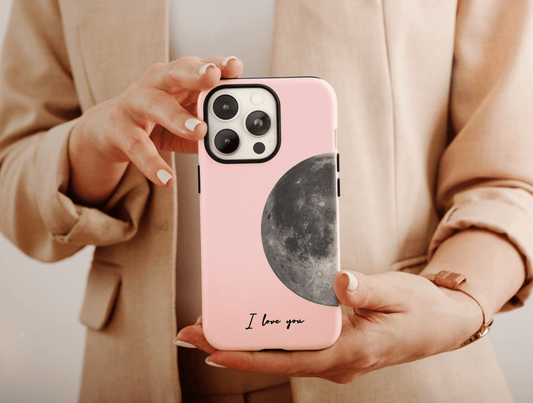 To The Moon And Back Phone Case, Couple Phone Case For Couples’ Matching Phone Cases Anniversary Gift, Matching Custom Cases For Couples