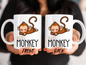 Monkey Mug, Custom Monkey Mug For Friends’ Birthday Gift, Monkey Gift, Monkey Lover Gift, Funny Monkey Gift For Men And Women