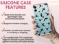 Orca Whale Print Phone Case, Orca Phone Case For Men and Women Christmas Gift, Killer Whale Case, Whale Phone Case, Orca Whale Case For Her