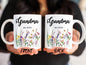 Soon To Be Grandma Gift Mug, Grandma Gift Mug For Nonna Mother’s Day, Wildflower Mug, Best Grandma Mug, Custom Grandma Est 2023 For Granny