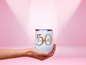 Personalized 50th Birthday Wine Tumbler, 50th Birthday Wine Tumbler For Men And Women 50th Birthday Gift, 50th Wine Tumbler For Him Or Her