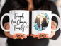 Friends Are Chosen Family Mug, Personalized Photo Mug For Bestfriends’ Christmas Gift, Picture Mug, Custom Photo Mug For Her