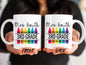 Personalized Crayons Mug, Back To School Mug For Students And Teachers First Day Of School, Crayons Mug, Teachers Mug, Teacher Coffee Mug