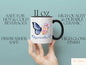 Butterfly Gift, Butterfly With Roses Mug For Butterfly Lovers Birthday, Butterfly Mug, Butterfly Coffee Cup, Butterfly Mug Gift For Women