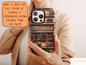 Bookshelves Phone Case, Book Phone Case For Bibliophiles’ Christmas Gift, Bookish Phone Case, Literary Phone Case, Bookworm Case For Women