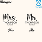 Mr And Mrs Wine Tumblers, Mr And Mrs Couples Tumblers For Couple’s Honeymoon Gift, Personalized Couples Tumblers For Newly Weds