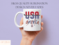 America Mug, Customized 4th of July Mug For Friend 4th Of July Gift, American Mug, Patriotic Mug, 4th Of July Mug For Men And Women