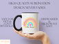 It Takes A Big Heart Mug, Back To School Mug For Students And Teachers First Day Of School, Teacher Coffee Mug, Personalized Rainbow Mug