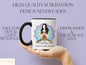 Yoga Queen Mug, Yoga Mom Mug For Yogi Mom Mother’s Day Gift, Chakra Mug, Yoga Gifts Yoga Teacher Gift, Yoga Coffee Mug, Yoga Meditation Gift
