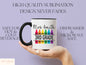 Personalized Crayons Mug, Back To School Mug For Students And Teachers First Day Of School, Crayons Mug, Teachers Mug, Teacher Coffee Mug