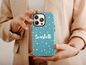 Personalized Stars Phone Case, Star Phone Case For Men And Women, Stars Pattern Case, Night Stars Case, Custom Name Phone Case For Women