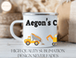 Personalized Kids Hot Cocoa Mug Birthday Gift, Construction Trucks Mug For Children’s Christmas Gift, Kids Hot Cocoa Mug Gift For Boys