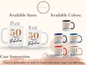 50 Years Of Being Fabulous Mug, 50th Birthday Mug For Men And Women 50th Birthday Gift, 50th Coffee Mug, 50 Years Old Birthday Mug For Her