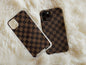 Retro Checker Phone Case, Checkered Phone Case For Men And Women Birthday Gift, Preppy Phone Case, Classic Checker Phone Case For Him & Her