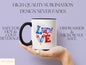 Love America Mug, 4th Of July Mug For Patriotic Independence Day Gift, America Map Mug, Fireworks Mug, Fourth of July Mug, Patriotic Mug