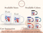 Love America Mug, 4th Of July Mug For Patriotic Independence Day Gift, America Map Mug, Fireworks Mug, Fourth of July Mug, Patriotic Mug