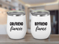 Custom Engagement Wine Tumbler, Engagement Tumbler For Couple Engagement Gift, Bride Groom Tumbler, Wedding Wine Tumbler For Couples