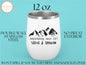 Adventuring Together Wine Tumbler, Adventuring Camping Tumbler Personalized Camping Gift For Campers, Mountain Camping Tumbler For Campers