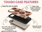 Chocolate Donut Phone Case, Chocolate Phone Case For Men And Women Christmas Gift, Kids Phone Case, Donut Phone Case For Chocolate Lover