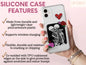 Skeleton Lovers Phone Case, Skeleton Cell Phone Case For Men And Women Birthday, Skeleton Love Case, Skeleton Phone Case For Skeleton Lover