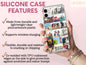 Aesthetic Photo Collage Phone Case, Photo Collage Cellphone Case For Men & Women Birthday, Photocard Phone Case, Picture Phone Case Him/Her