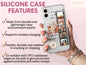 Floral Photo Collage Phone Case, Photo Collage Cellphone Case For Women Birthday, Photocard Case, Picture Case, Aesthetic Phone Case For Her