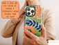 Tropical Flowers Phone Case, Kawaii Floral Phone Case For Women Birthday Gift, Floral Phone Case, Tropical Phone Case, Girly Phone Case