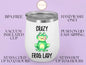 Crazy Frog Lady Wine Tumbler, Frog Wine Tumbler For Frog Lovers’ Christmas Gift, Frog Tumbler, Frog Lover Cute Frog Tumbler For Him Or Her