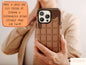 Melting Chocolate Phone Case, Chocolate Phone Case For Men And Women Christmas Gift, Kids Phone Case, Chocolate Bar Case For Him & Her