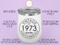 Vintage 1973 Wine Tumbler, 50th Birthday Wine Tumbler For Men And Women 50th Birthday Gift, 50th Birthday Cup, 50th Wine Tumbler For Him/Her