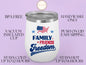 Family Friends Freedom Wine Tumbler, Patriot's Day Tumbler For Friends Independence Day, Freedom Wine Tumbler, USA Wine Tumbler For Him/Her