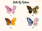 Floral Butterfly Phone Case, Aesthetic Butterfly Phone Case For Women Birthday, Personalized Butterfly Case, Butterfly Lover Gift For Her