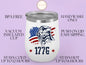 American Eagle Flag Wine Tumbler, For Patriots Day Gifts Tumbler For Him/Her Patriots Day, USA Flag Tumbler, USA Tumbler, 1776 Wine Tumbler