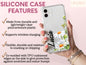 Custom Daisy Phone Case, Daisy Flower Print Phone Case For Girlfriend Anniversary, Custom Name Phone Case, Floral Case, Daisy Flower Case