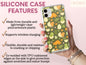 Leafy Dinosaur Phone Case, Dinosaur Gift Phone Case For Women Birthday, Dino Pattern Cases, Cute Dino Cases, Cute Dinosaur Gift For Kids