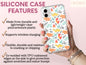 Cute Dinosaur Phone Case, Dinosaur Gift Phone Case For Kids Dino Lovers Birthday, Dino Pattern Cases, Dino Phone Cases, Watercolor Dinosaur