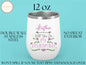 Be My Bridesmaid Wine Tumbler, Bridesmaid Retro Gift Tumbler For Women Wedding Day, Bridesmaids Proposal, Personalized Wedding Tumblers