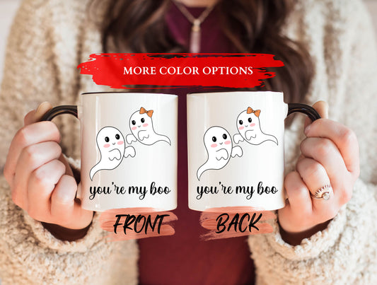 You’re My Boo Mug, Spooky Ghost Mug For Ghost Lover Halloween Party, Cute Ghost Cup, Ghost Coffee Cup, Ghostie Coffee Mug, Spooky Ghost Mug