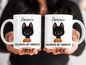 Personalized Halloween Mug, Black Cat Halloween Mug For Cat Lovers’ Halloween Gift, Black Cat Mug, Personalized Halloween Mug For Kids